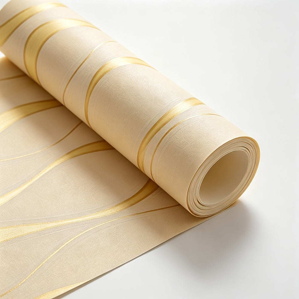 Papier peint adhésif en PVC à rayures à relief 3D, épaisseur 0.2 mm