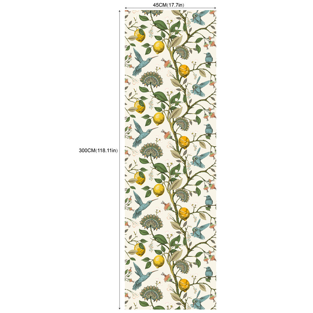 Papier peint adhésif en PVC à motif animalier amovible à raccord sauté — matière : PVC