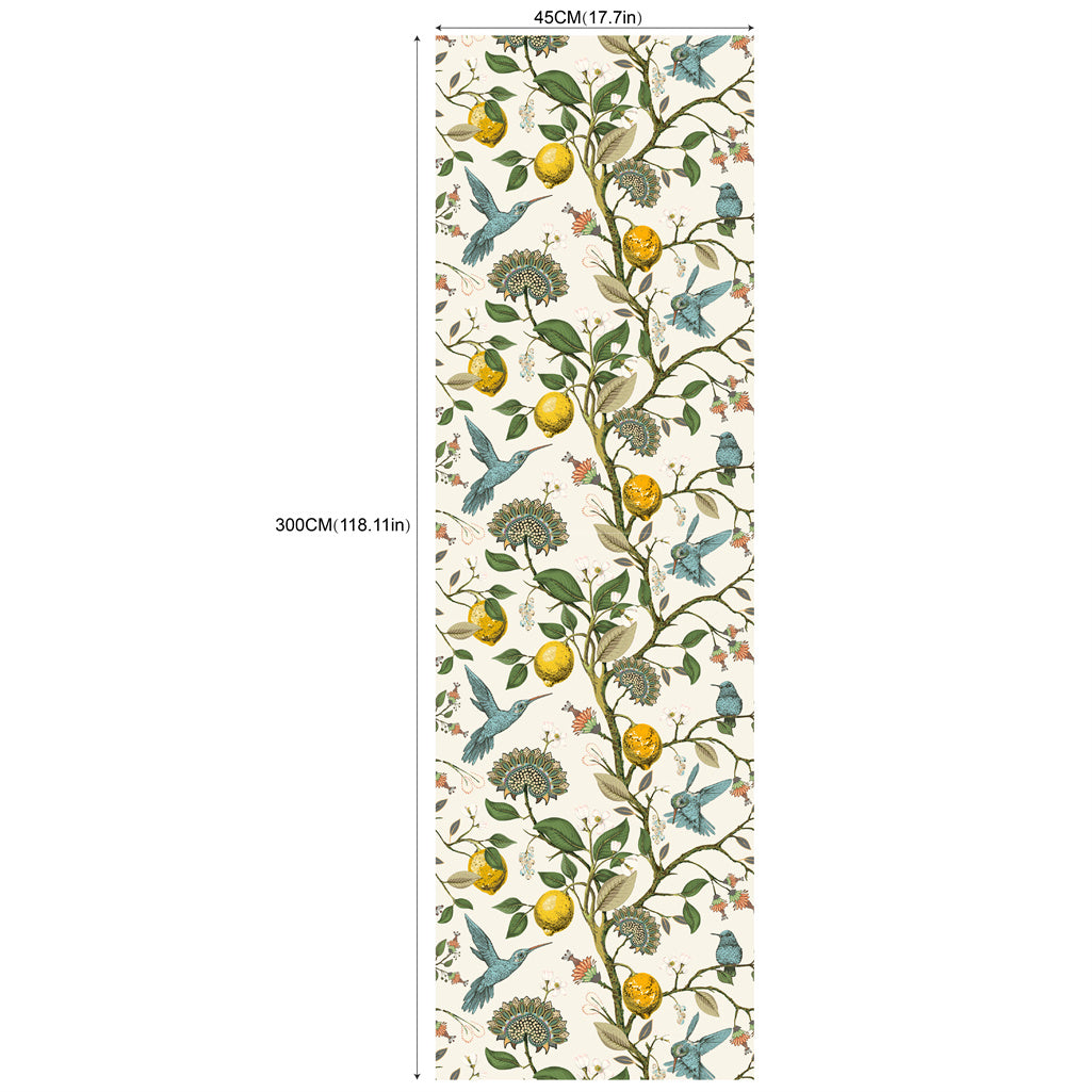 Papier peint adhésif en PVC à motif animalier amovible à raccord sauté — matière : PVC Image