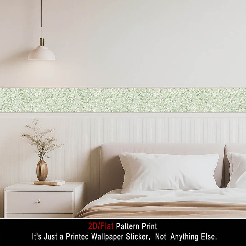Papier peint en PVC à motif feuillage amovible, le rouleau