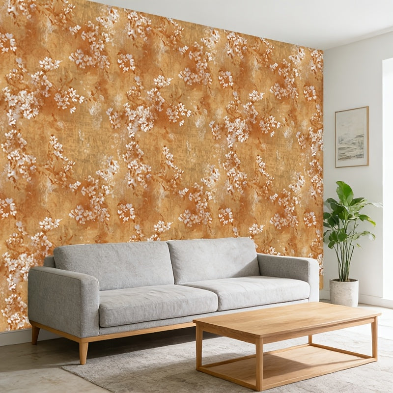 Papier peint à encoller à motif fleuri — matière : papier Image