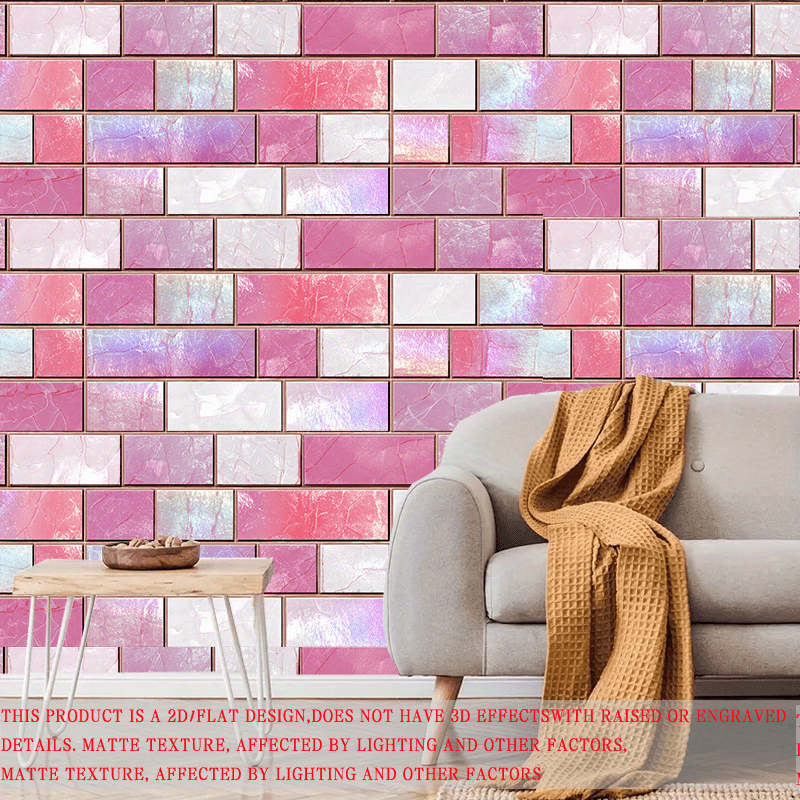 Papier peint adhésif en PVC effet marbre ligne contemporaine amovible de 1 mm, rendu sur un mur