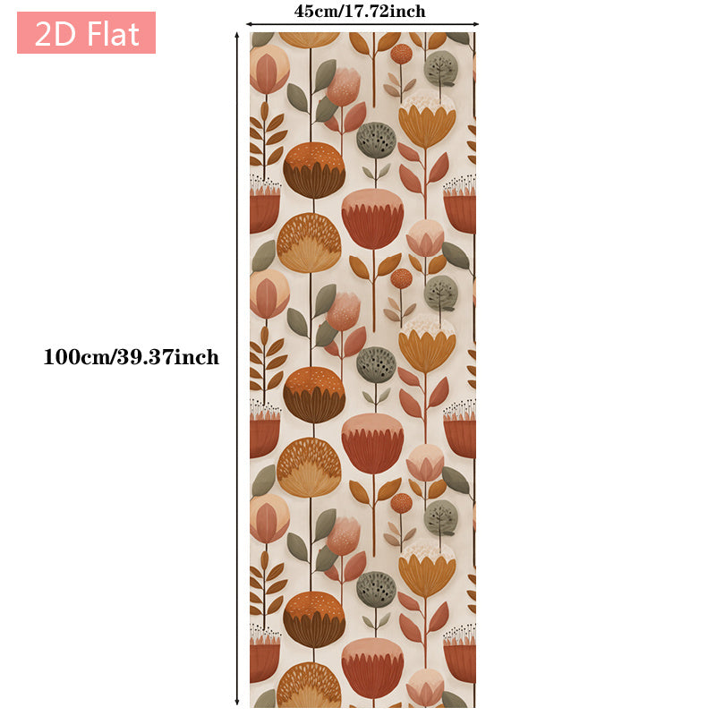 Papier peint adhésif à motif fleuri pour la chambre de 1 mm, épaisseur 1 mm
