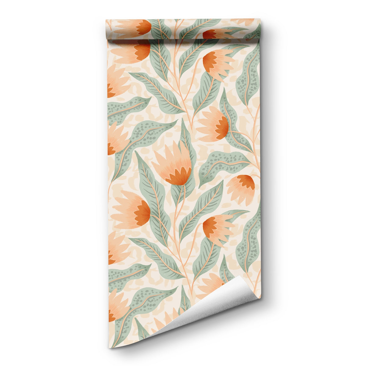 Papier peint adhésif en PVC à motif fleuri esprit bohème imperméable