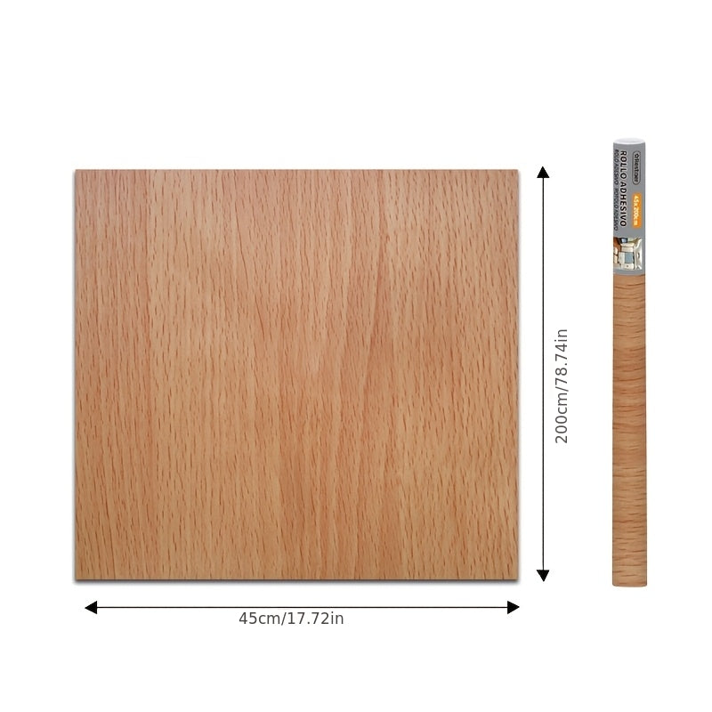 Papier peint pré-encollé effet bois amovible — matière : papier Image