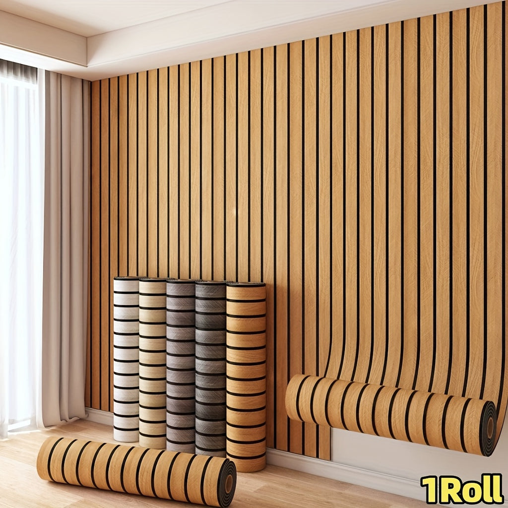 bois orange doré / 1 rouleau (40*300cm/15.74*118.11in)