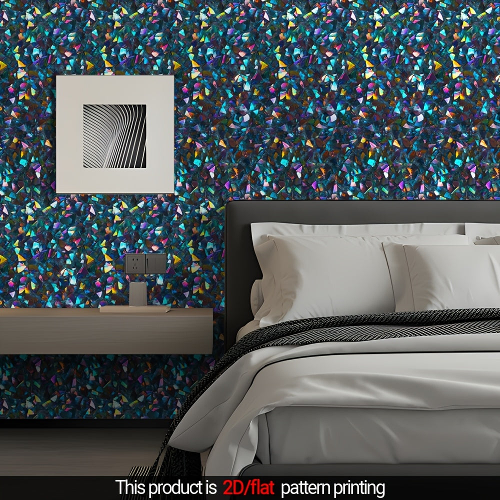Papier peint adhésif en PVC sans raccord visible pour la chambre amovible, autre coloris