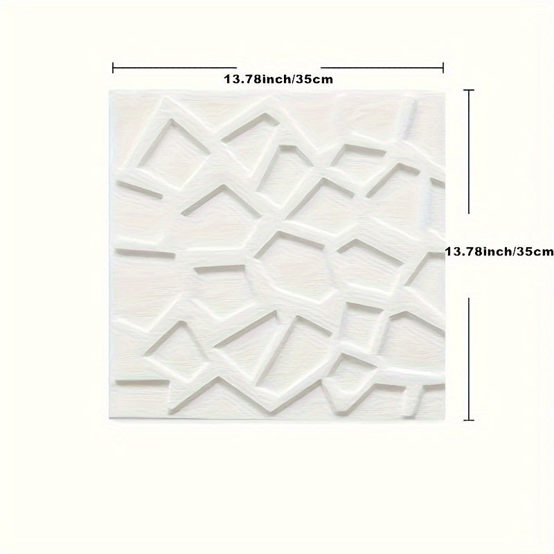 Papier peint 3D en mousse XPE, motif éclaté de 35 x 35 cm