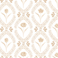 Papier peint adhésif à motif fleuri esprit campagne