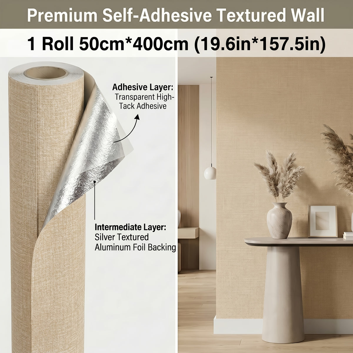 Jaune Chaud Qichuan 02 - Modèle Standard A / 50 cm * 400 cm / 19,69 po * 157,4 po