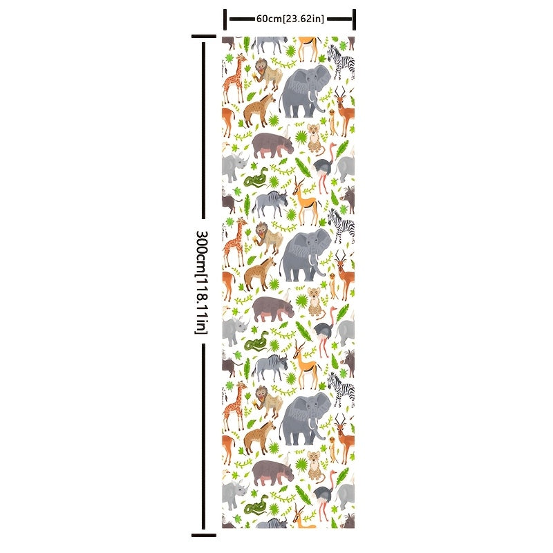 Papier peint adhésif savane, lé large de 60 cm et 3 mètres