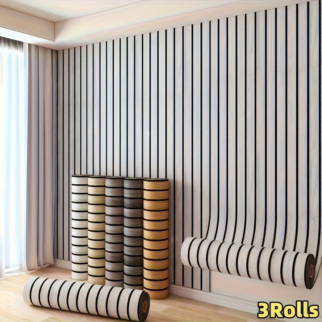 Bois de saule / 3 rouleaux (40 x 300 cm/15.74 x 118.11 pouces)