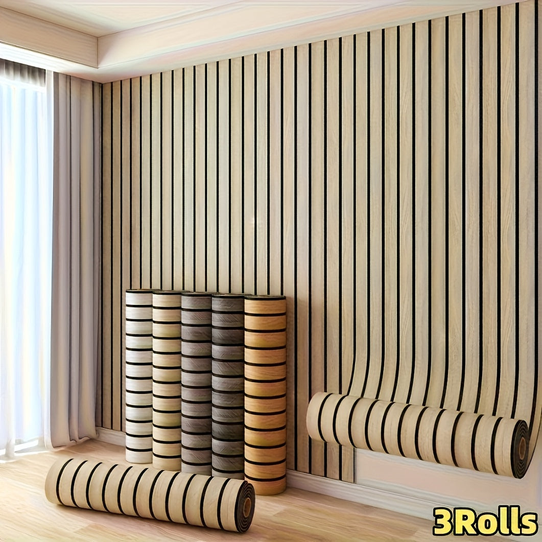 Peuplier / 3 rouleaux (40 x 300 cm/15.74 x 118.11 pouces)