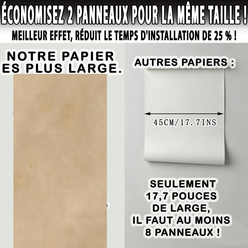 Papier peint adhésif paysage peint à la main, 365x254 cm