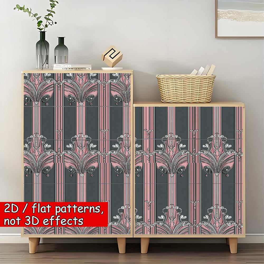 Papier peint à motif fleuri style Art déco, autre coloris