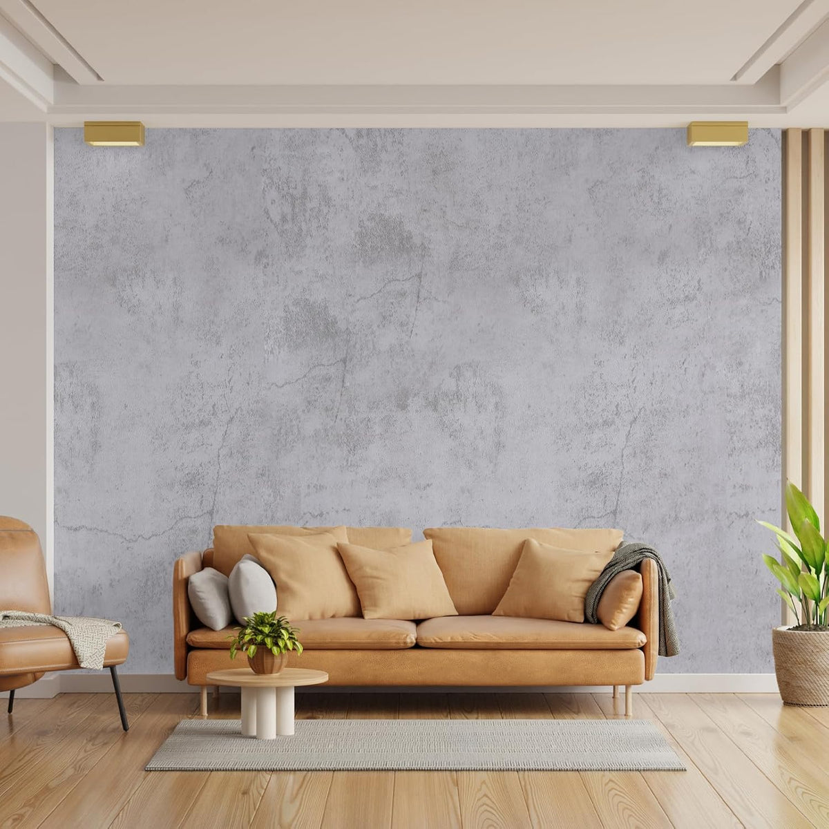 Papier peint béton anthracite mat, pour un plan de travail