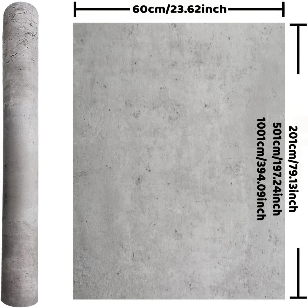 Papier peint béton pour façades de cuisine, deux intensités