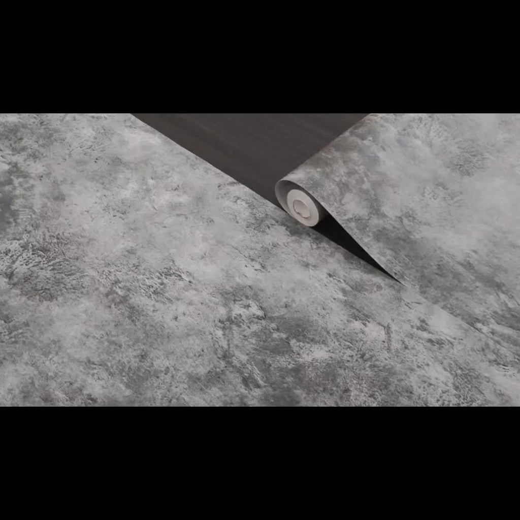 Papier peint béton à raccord sauté, rouleau de 8,80 mètres