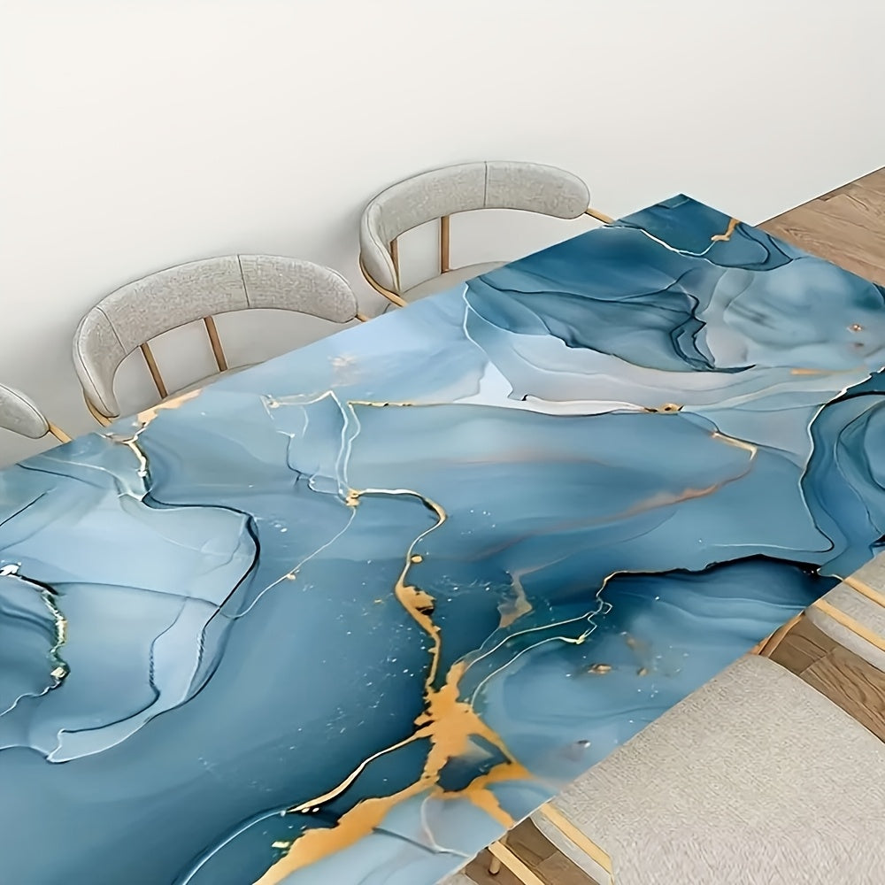 Papier peint bleu encré au veinage minéral pour meubles