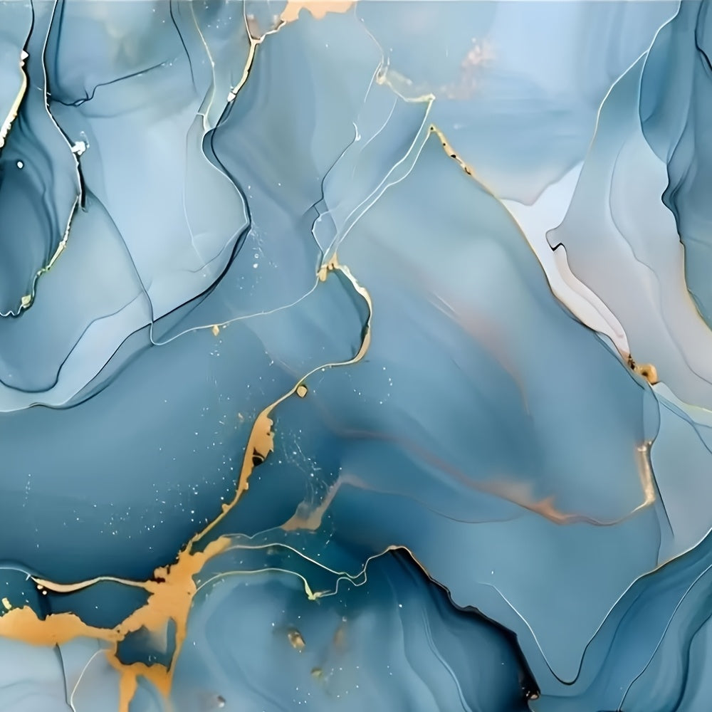 Papier peint bleu encré au veinage minéral pour meubles