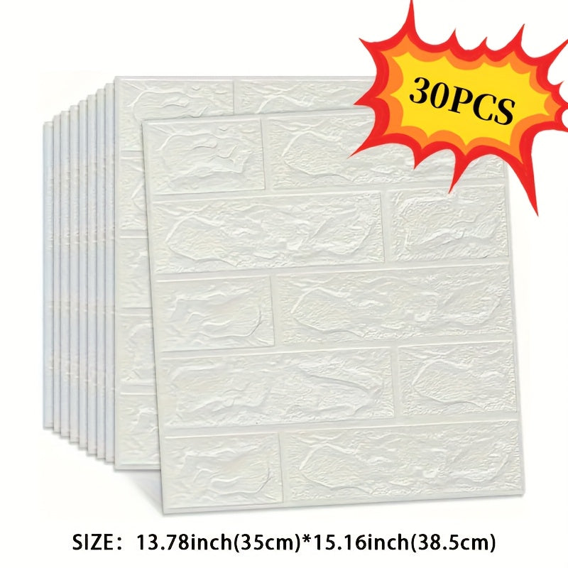 Motif de Brique Blanche / 30 Pièces