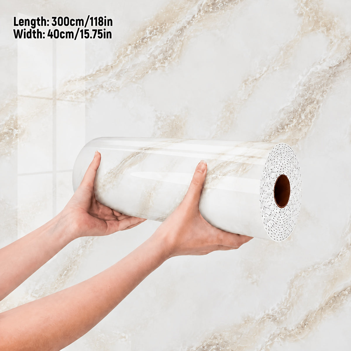 Marbre Beige Chaud / 1 Rouleau (40CM)