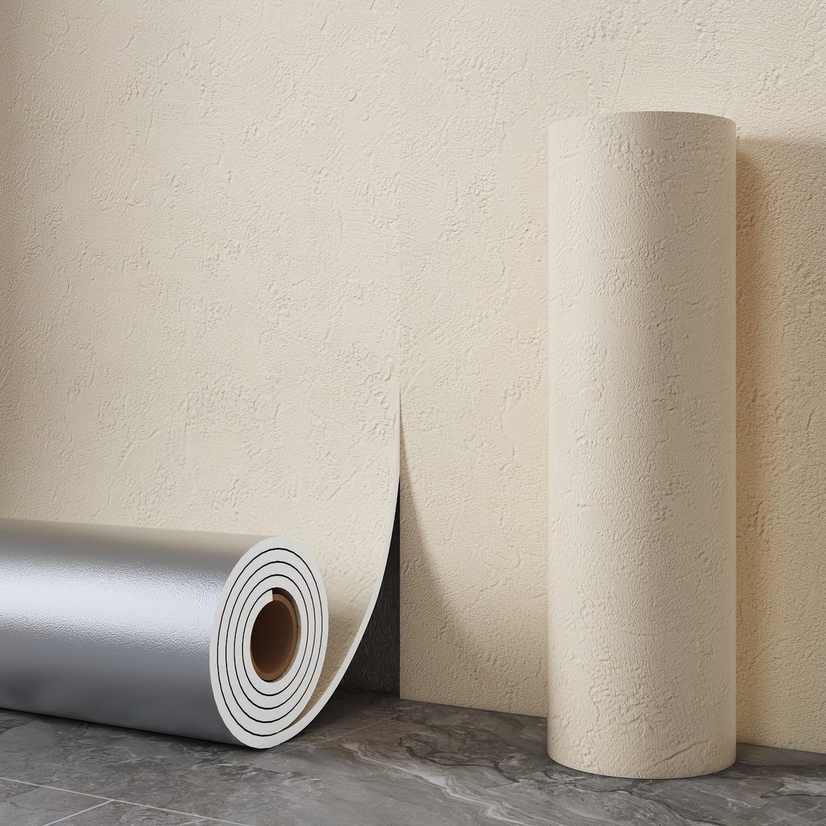 Papier peint micro-béton, un panneau de céramique souple
