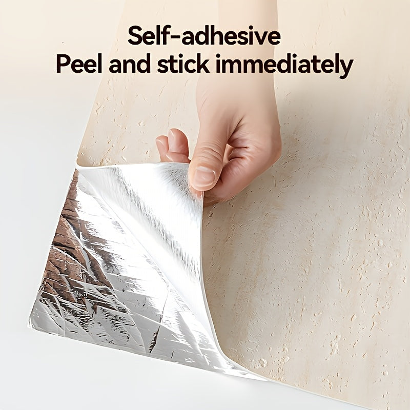 Papier peint mousse XPE effet travertin, relief de 2,5 mm