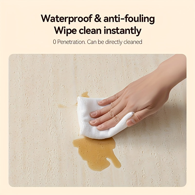 Papier peint mousse XPE effet travertin, relief de 2,5 mm