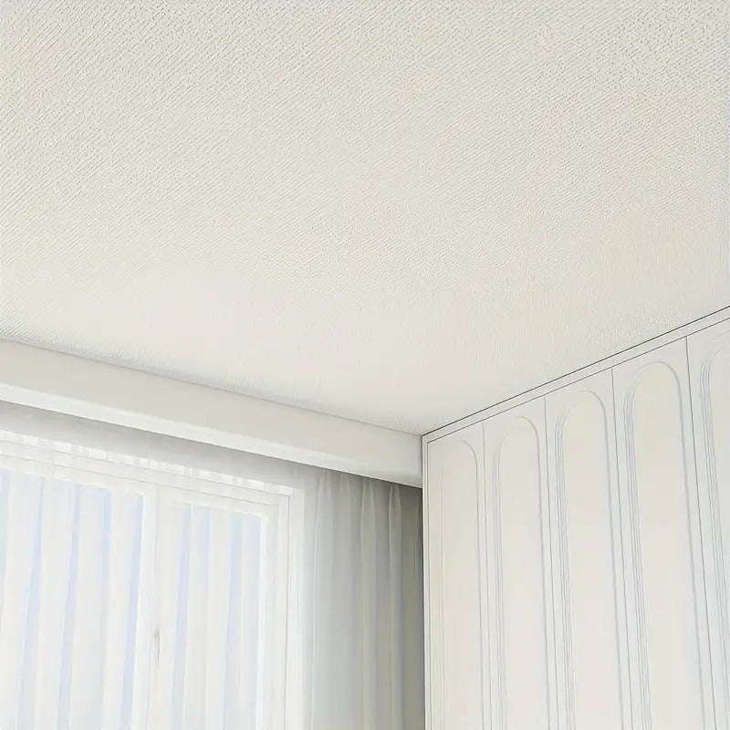 Papier peint adhésif blanc de rénovation, 8 rouleaux 2,8 m