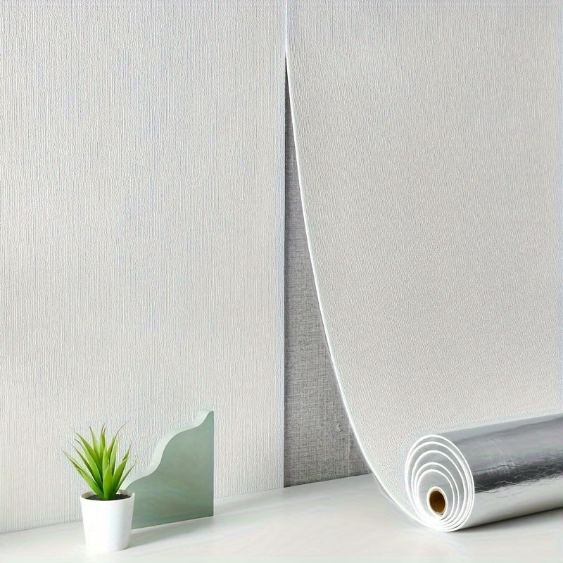 Papier peint adhésif texture lin, 10 rouleaux de 50x280