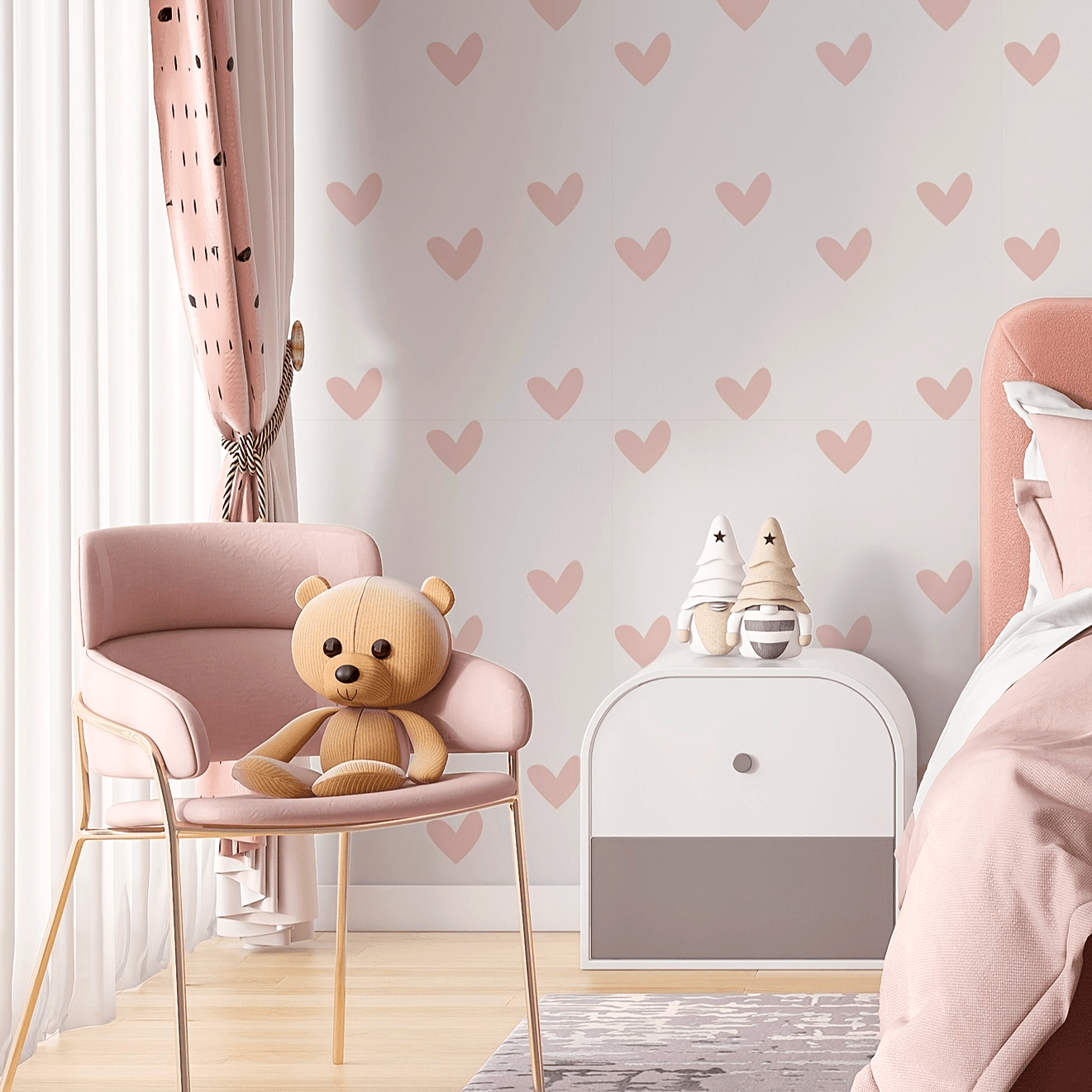 1 Rouleau de Papier Peint AutoAdhsif Motif Amour Rose Papier Peint Amovible Autocollant Mural paissi pour Embellir la Maison Autocollant de Rnovation pour Salon Chambre Mur Meubles 4001 X 11999 cm